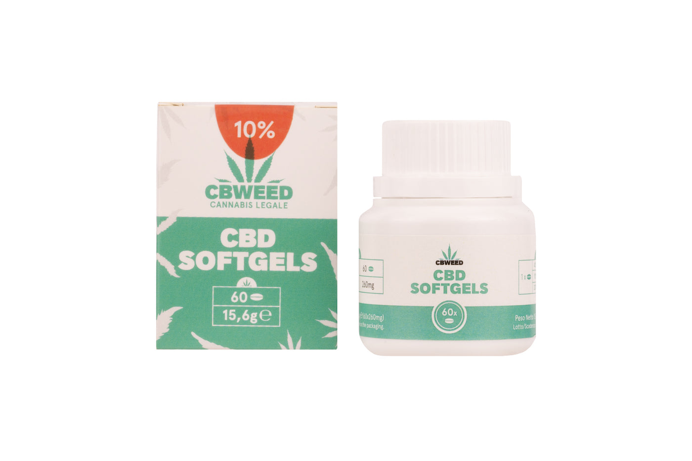 Capsule Softgel CBD - 10 % - Cbweed - Bongae 